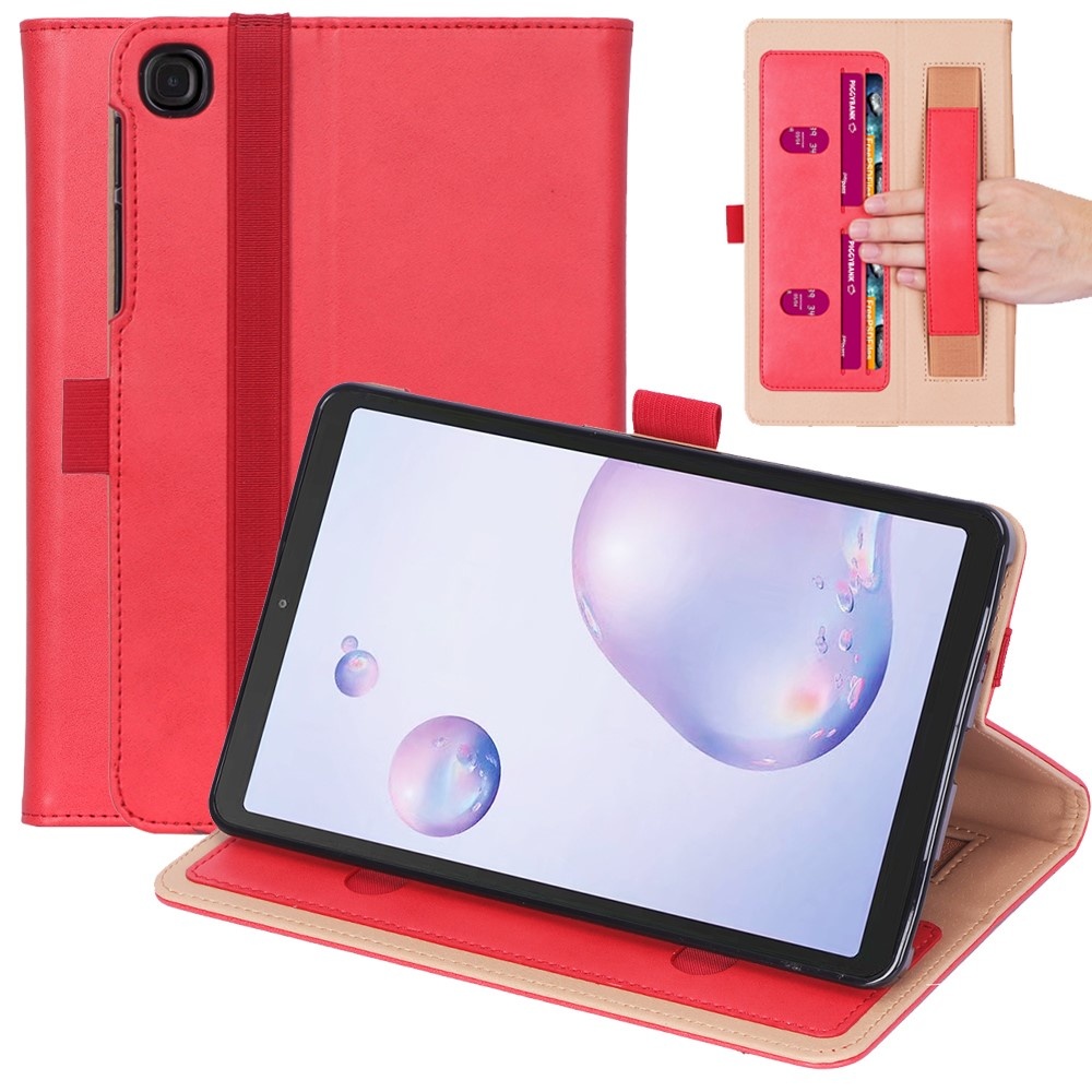 Luxe stand flip sleepcover hoes Rood voor de Samsung Galaxy Tab A7 (2020)