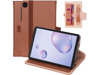 Luxe stand flip sleepcover hoes - Samsung Galaxy Tab A7 (2020) - Bruin