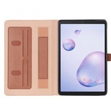 Luxe stand flip sleepcover hoes Bruin voor de Samsung Galaxy Tab A7 (2020)