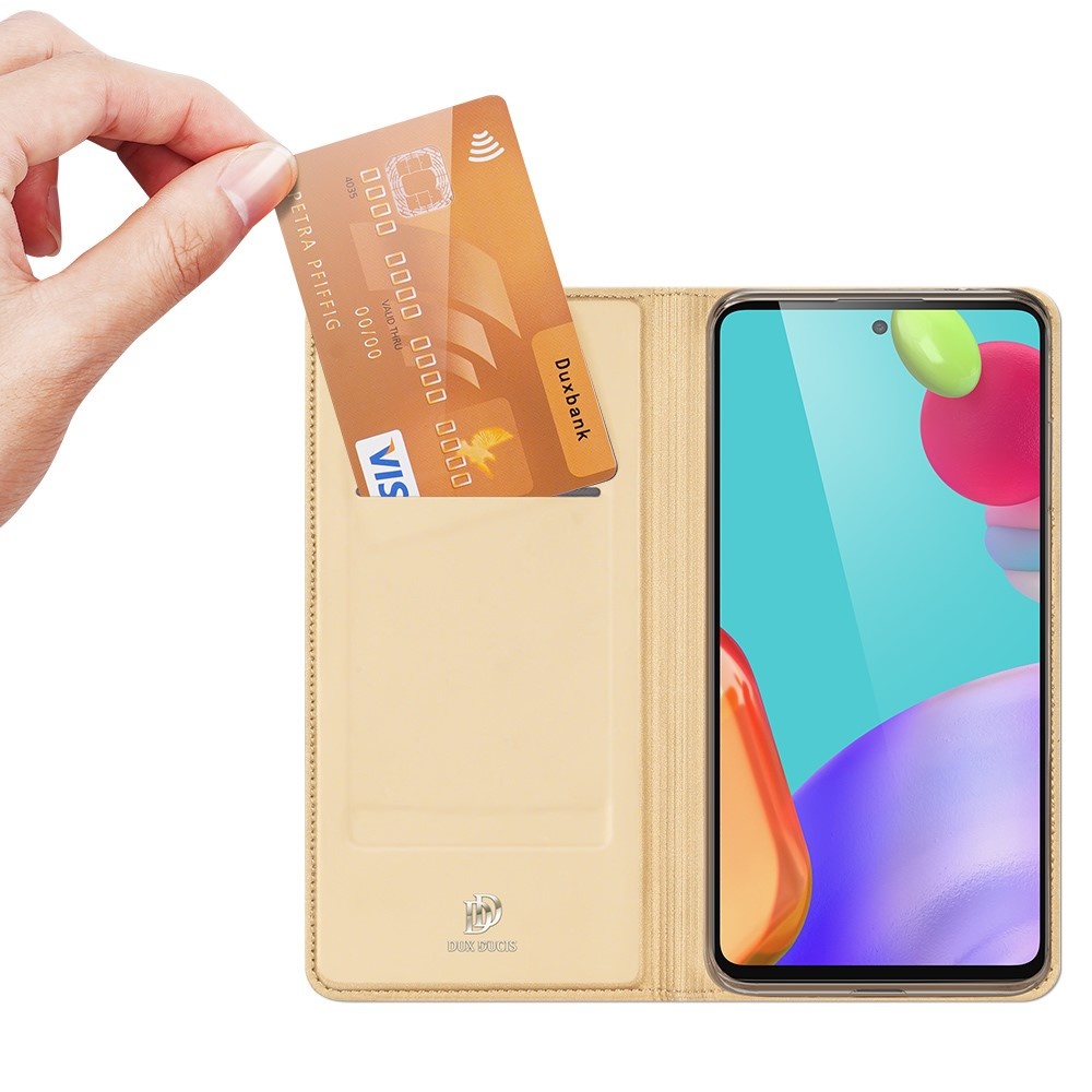 Pro Serie slim wallet Goud hoes voor de Samsung Galaxy A52 en Samsung Galaxy A52s