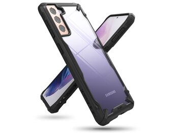 Ringke - Fusion X Guard backcover hoes - Samsung Galaxy S21 Plus - Zwart