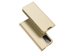 Dux Ducis - Pro Serie Slim wallet hoes -Samsung Galaxy A72  - Goud