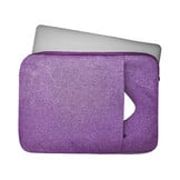 Stijlvolle zachte sleeve hoes Paars met neopreen bescherming voor 13 inch laptops