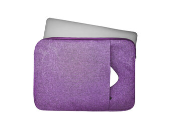 Lunso - Stijlvolle zachte neopreen sleeve hoes 13 inch - Paars