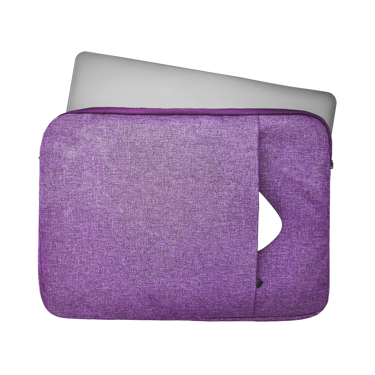 Stijlvolle zachte sleeve hoes Paars met neopreen bescherming voor 13 inch laptops