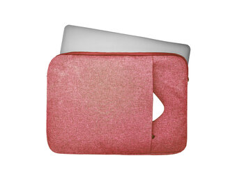 Lunso - Stijlvolle zachte neopreen sleeve hoes 13 inch - Roze