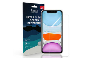 Lunso - Duo Pack (2 stuks) Beschermfolie - Full Cover Screen Protector - iPhone 11