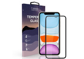 Lunso - iPhone 11 - Gehard Beschermglas - Full Cover Screenprotector - Black Edge