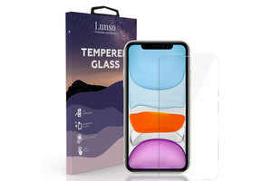 Lunso - iPhone 11 - Gehard Beschermglas - Full Cover Screenprotector