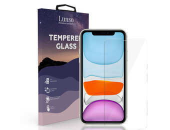 Lunso - iPhone 11 - Gehard Beschermglas - Full Cover Screenprotector
