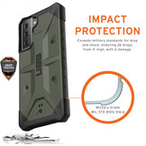 Pathfinder backcover hoes Groen voor de Samsung Galaxy S21 Plus