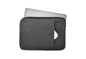 Lunso - Stijlvolle zachte neopreen sleeve hoes 13 inch - Zwart
