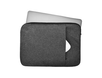 Lunso - Stijlvolle zachte neopreen sleeve hoes 13 inch - Zwart