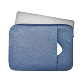 Stijlvolle zachte sleeve hoes Lichtblauw met neopreen bescherming voor 13 inch laptops
