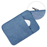 Stijlvolle zachte sleeve hoes Lichtblauw met neopreen bescherming voor 13 inch laptops