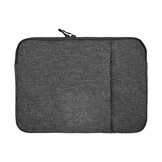 Stijlvolle zachte sleeve hoes Zwart met neopreen bescherming voor 11 inch laptops