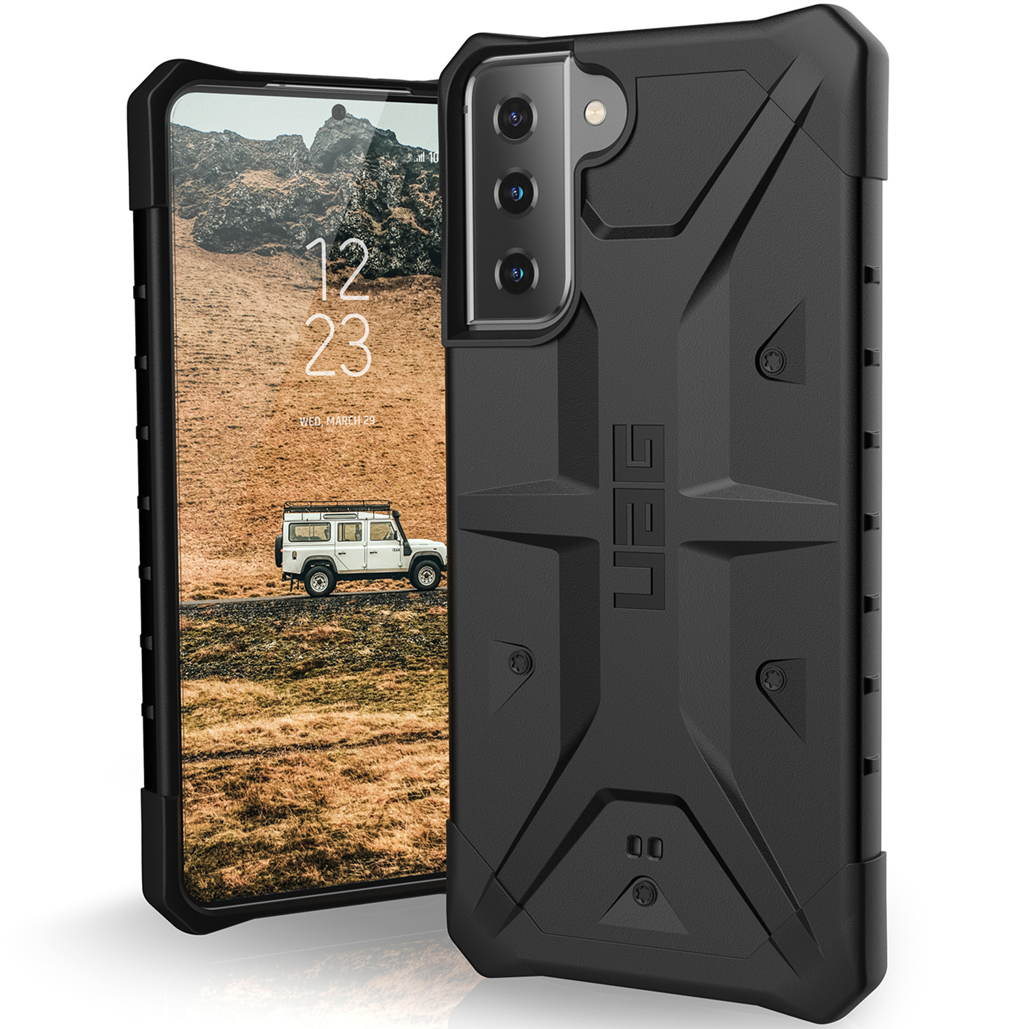 Pathfinder backcover hoes Zwart voor de Samsung Galaxy S21 Plus