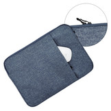 Stijlvolle zachte sleeve hoes Blauw met neopreen bescherming voor 13 inch laptops