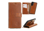 NorthLife - Samsung Galaxy S21 - Lederen Afneembare 2-in-1 bookcase hoes - Cognac