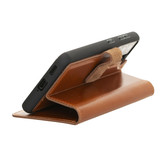 Samsung Galaxy S21 Plus leren afneembare 2-in-1 bookcase telefoonhoes - Cognac