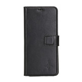 Samsung Galaxy S21 Plus Echt leren afneembare 2-in-1 bookcase telefoonhoes - Zwart