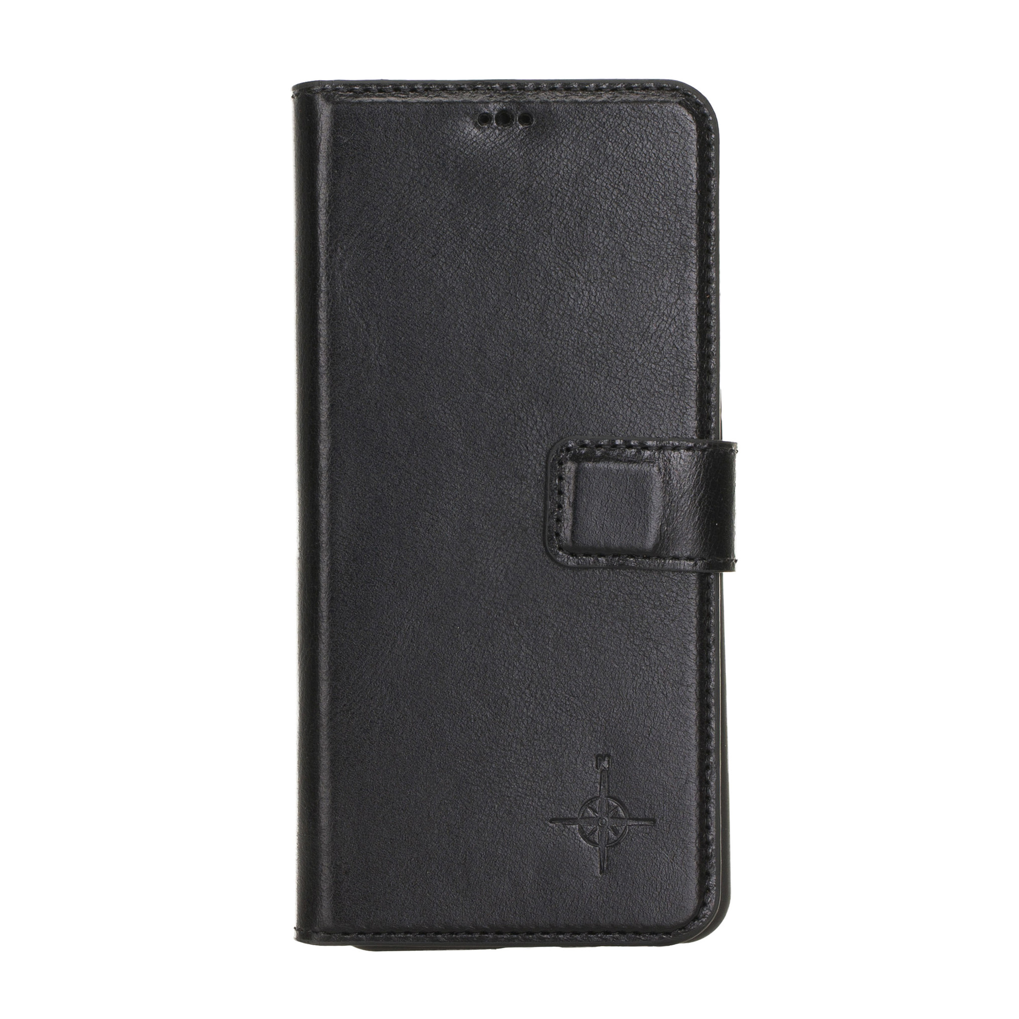 Samsung Galaxy S21 Plus Echt leren afneembare 2-in-1 bookcase telefoonhoes - Zwart