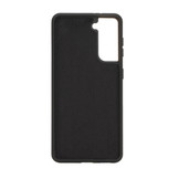 Samsung Galaxy S21 Plus Backcover hoesje Echt Leer - Zwart