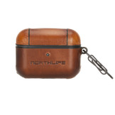 Haga echt lederen cover hoes Cognac voor de AirPods Pro