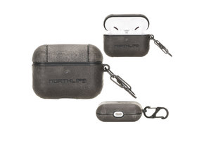 NorthLife - Haga lederen cover hoes - AirPods Pro - Donkergrijs