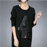 Backcover hoes Zwart met koord voor de Samsung Galaxy S20 FE