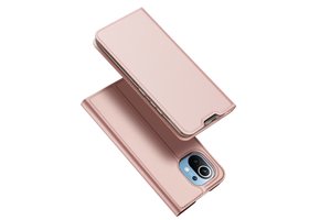 Dux Ducis - Pro Serie Slim wallet hoes - Xiaomi Mi 11 - Roze Goud