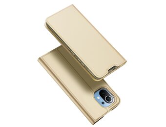 Dux Ducis - Pro Serie Slim wallet hoes - Xiaomi Mi 11 -  Goud