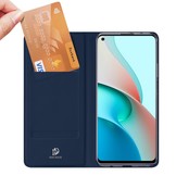 Pro Serie slim wallet Blauw hoes voor de Xiaomi Redmi Note 9
