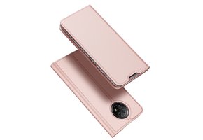 Dux Ducis - Pro Serie Slim wallet hoes - Xiaomi Redmi Note 9 -  Roze goud