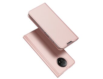 Dux Ducis - Pro Serie Slim wallet hoes - Xiaomi Redmi Note 9 -  Roze goud