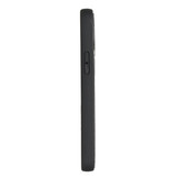 iPhone 12 Mini Leren Backcover hoes - Zwart