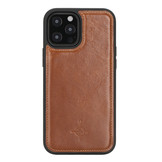 iPhone 12 Pro Max Leren Backcover hoes - Cognac