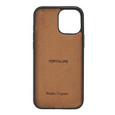 iPhone 12 Pro Max Leren Backcover hoes - Cognac