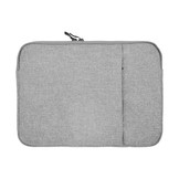 Stijlvolle zachte sleeve hoes Lichtgrijs met neopreen bescherming voor 15 inch laptops