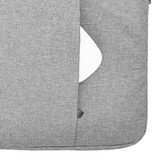 Stijlvolle zachte sleeve hoes Lichtgrijs met neopreen bescherming voor 15 inch laptops