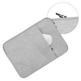 Stijlvolle zachte sleeve hoes Lichtgrijs met neopreen bescherming voor 15 inch laptops