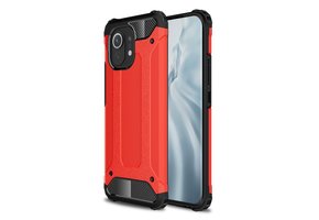 Lunso - Armor Guard backcover hoes - Xiaomi Mi 11 - Rood