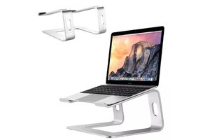 Universele aluminium Laptop Standaard / MacBook Standaard - Zilver