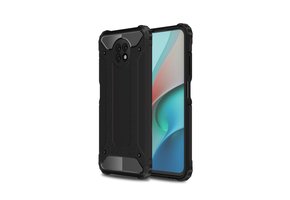 Lunso - Armor Guard backcover hoes - Xiaomi Redmi Note 9  - Zwart