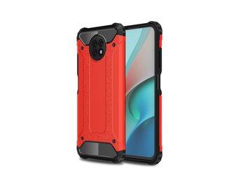 Lunso - Armor Guard backcover hoes - Xiaomi Redmi Note 9  - Rood