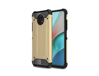Lunso - Armor Guard backcover hoes - Xiaomi Redmi Note 9  - Goud