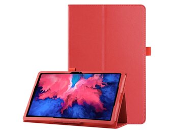 Lunso - Stand flip sleepcover hoes - Lenovo Tab P11 Pro - Rood
