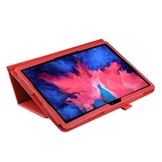 Stand flip sleepcover hoes Rood voor de Lenovo Tab P11 Pro