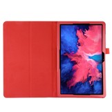 Stand flip sleepcover hoes Rood voor de Lenovo Tab P11 Pro