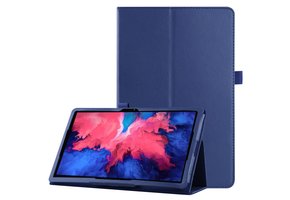 Lunso - Stand flip sleepcover hoes - Lenovo Tab P11 Pro - Donkerblauw